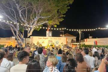 Concierto de tres bandas en la Plaza de Las Nieves en Lomo Magullo/Francisco Javier Santana.